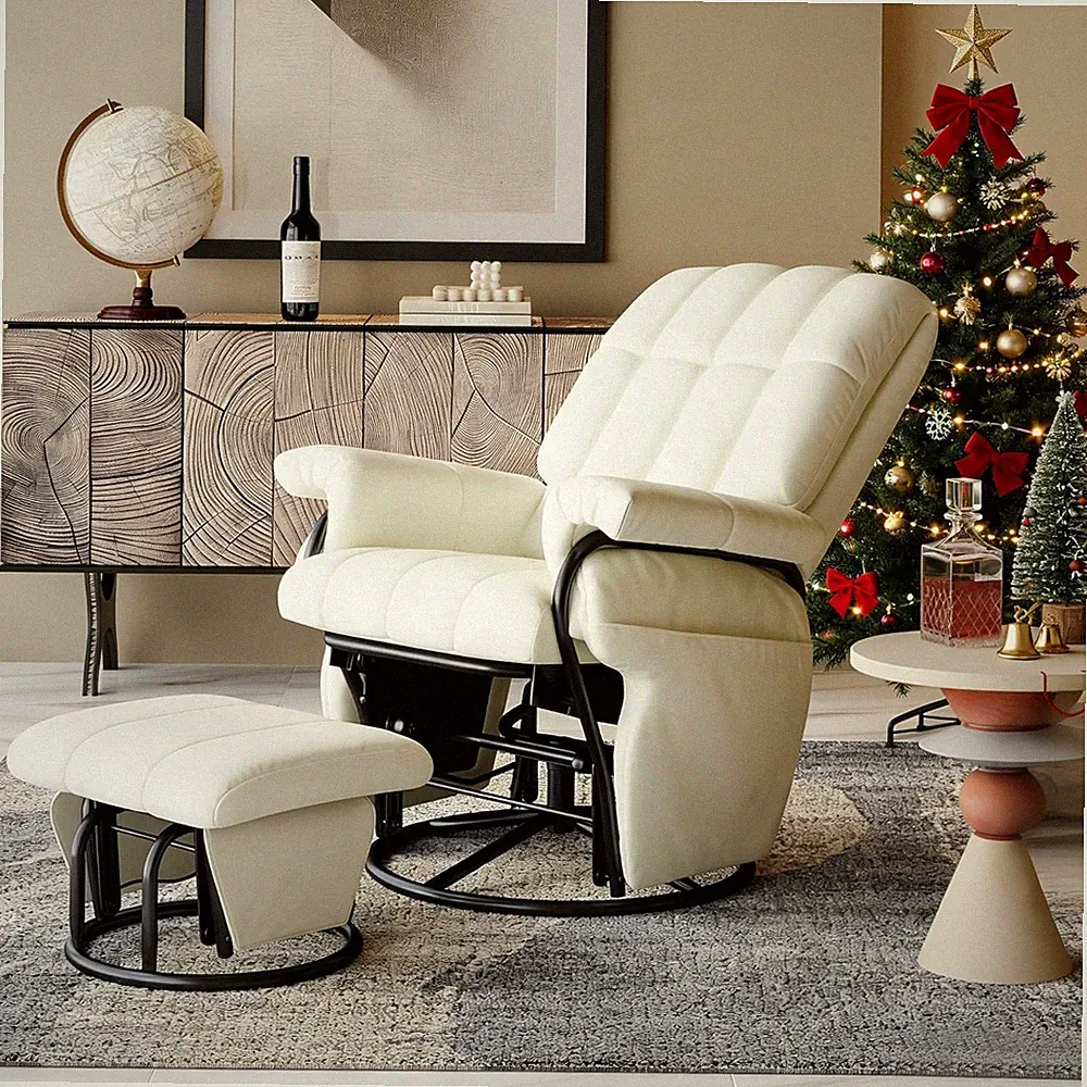 glider with ottoman