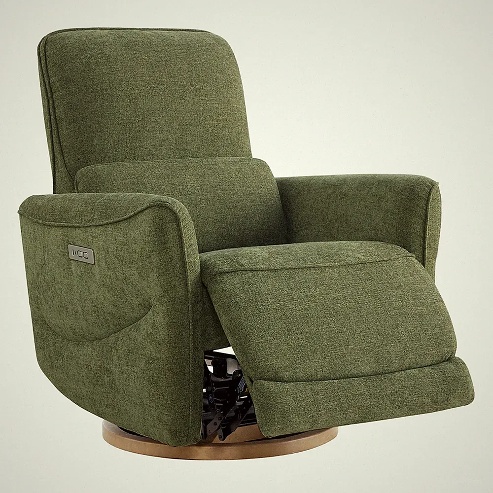 Taupe glider recliners