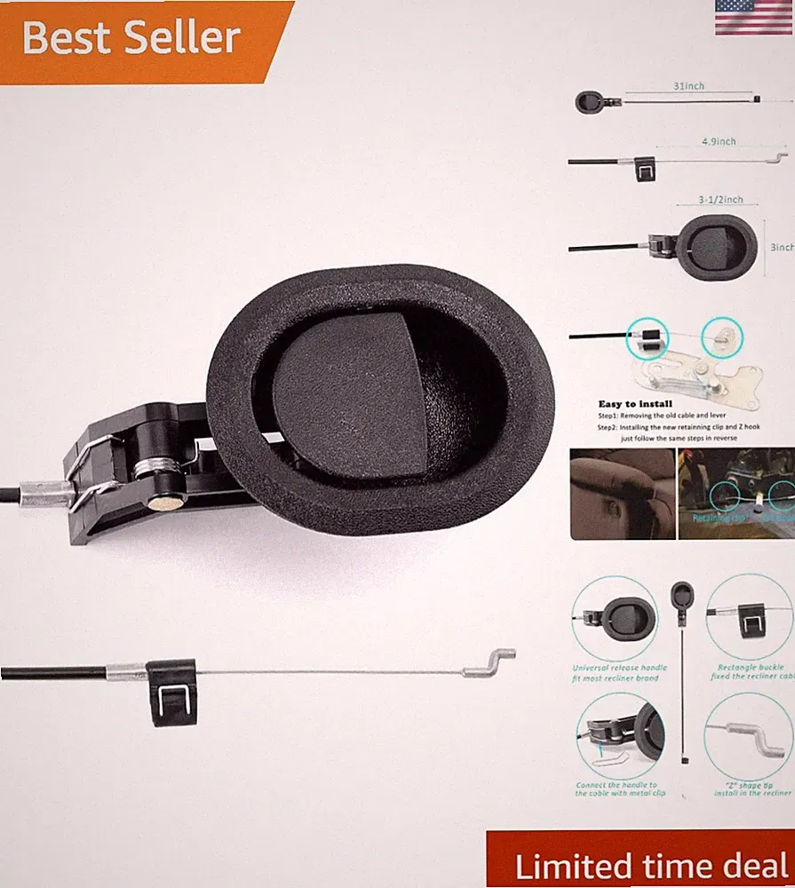 Effortless Recliner Handle and Cable Replacement - Fits Most Furniture Brands