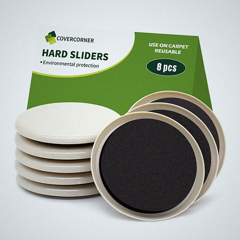 Furniture Sliders for Carpet 8 PCS 3 1/2 inch Furniture Moving Slider Chair...