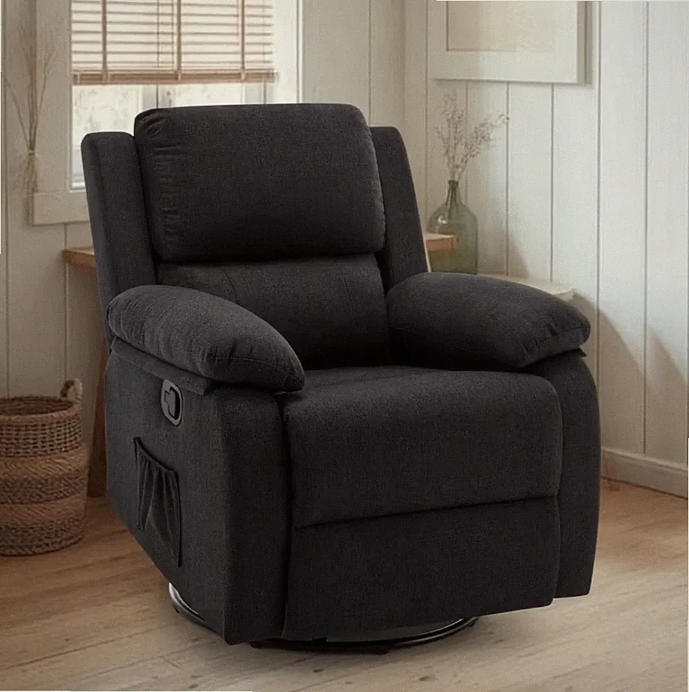 Cream glider recliners